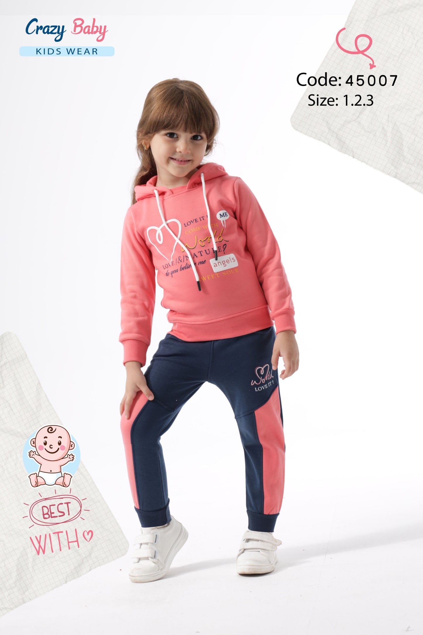 طقم ميلتون معالج بناتي 45007